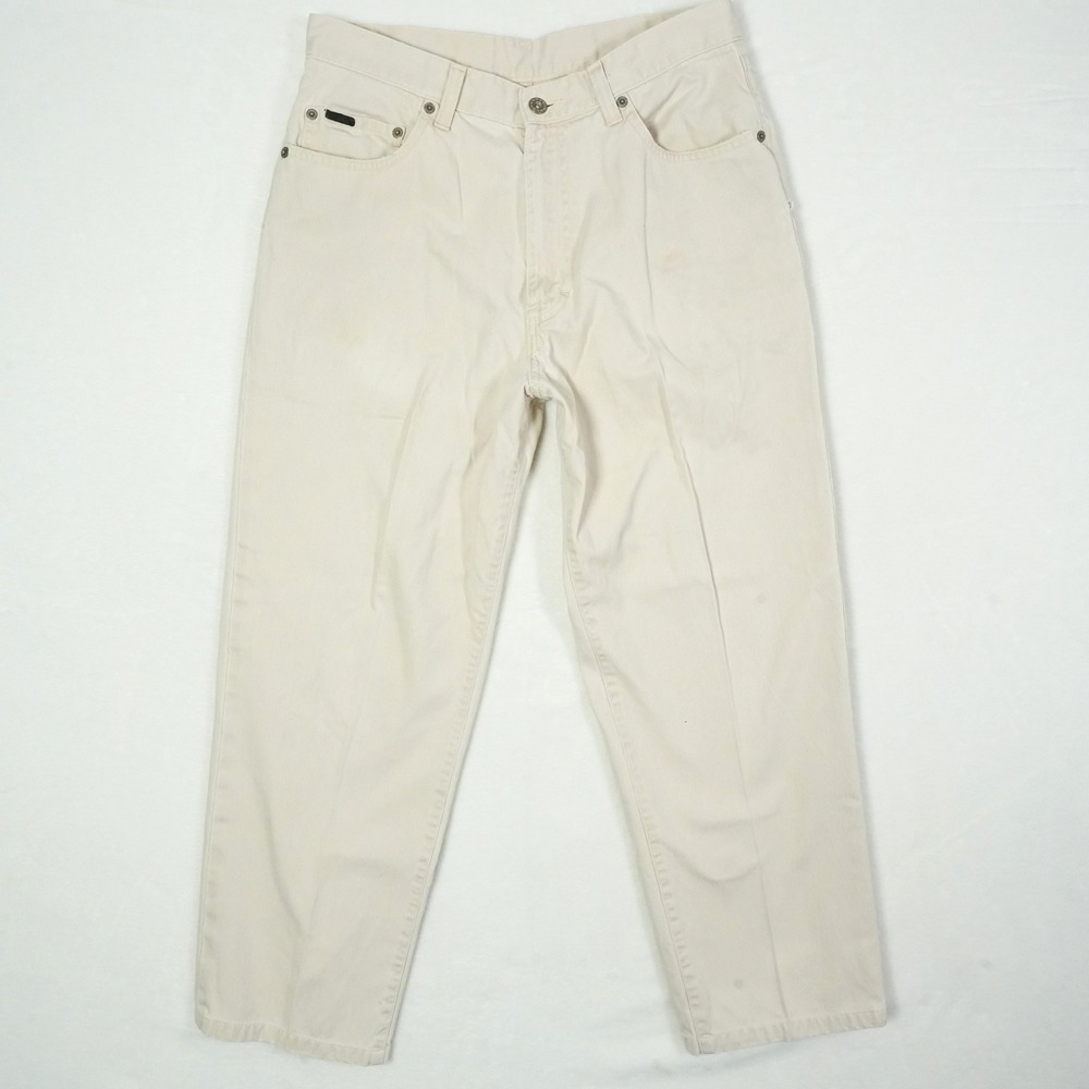 Vintage POLO SPORT Mens Light Beige Corduroy Pants 32x32 (Fits 31x26) USA Made‎